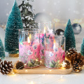 glass home decoration remote timer velas led candle